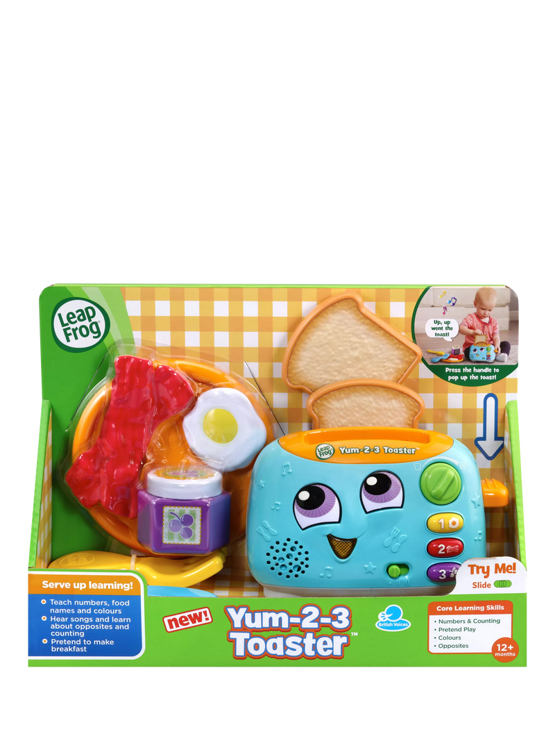LeapFrog toy toaster Yum 2-3 - British product