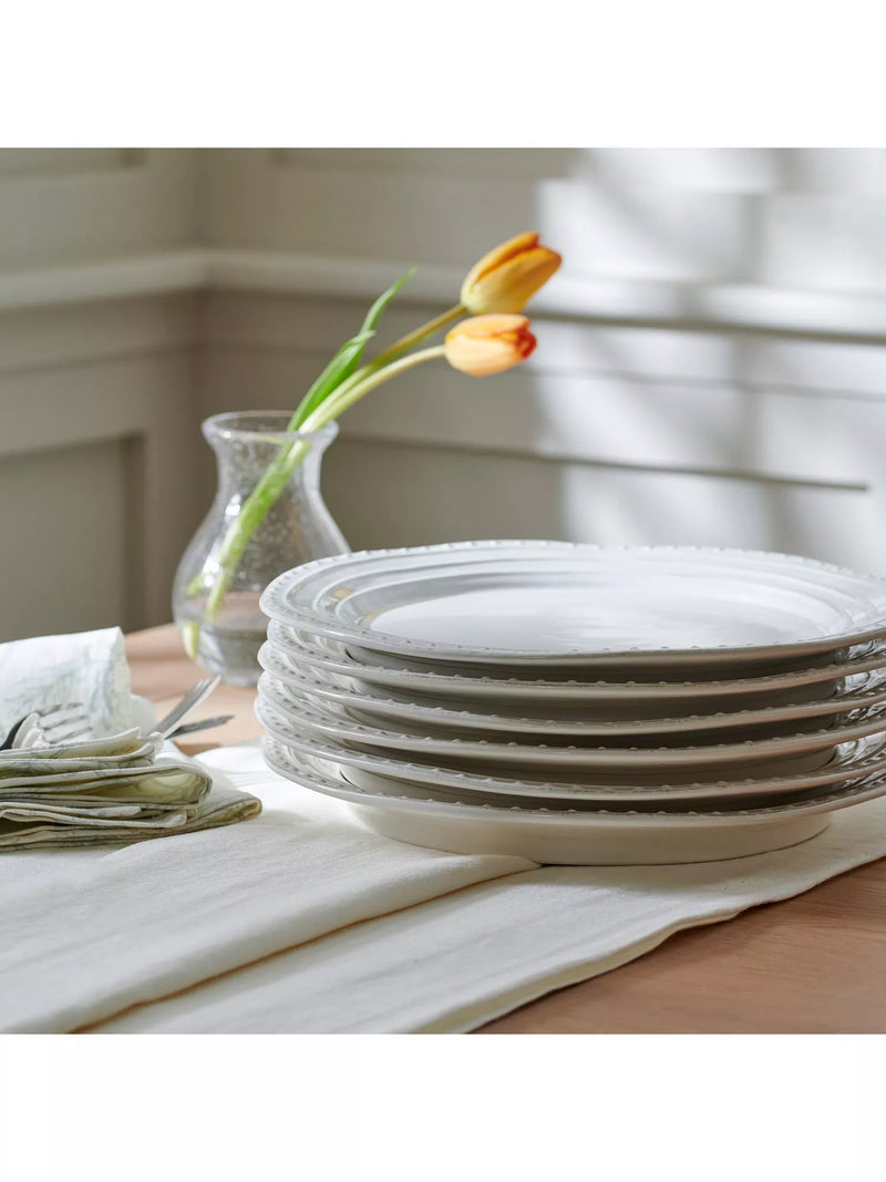 Neptune Bowsley ceramic dinner plate 30cm white, UK version