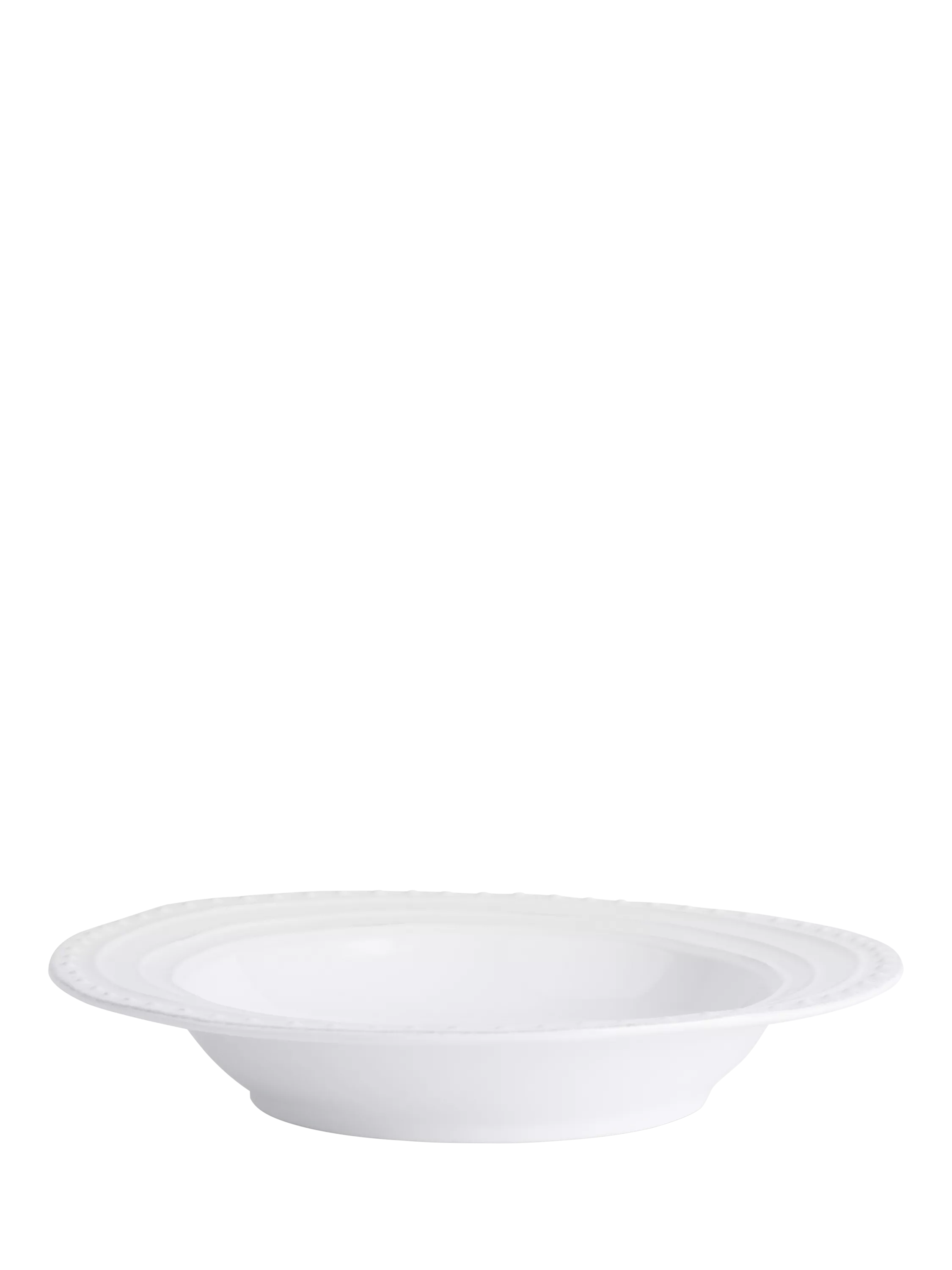Neptune ceramic pasta bowl white 29.5cm, imported from the UK