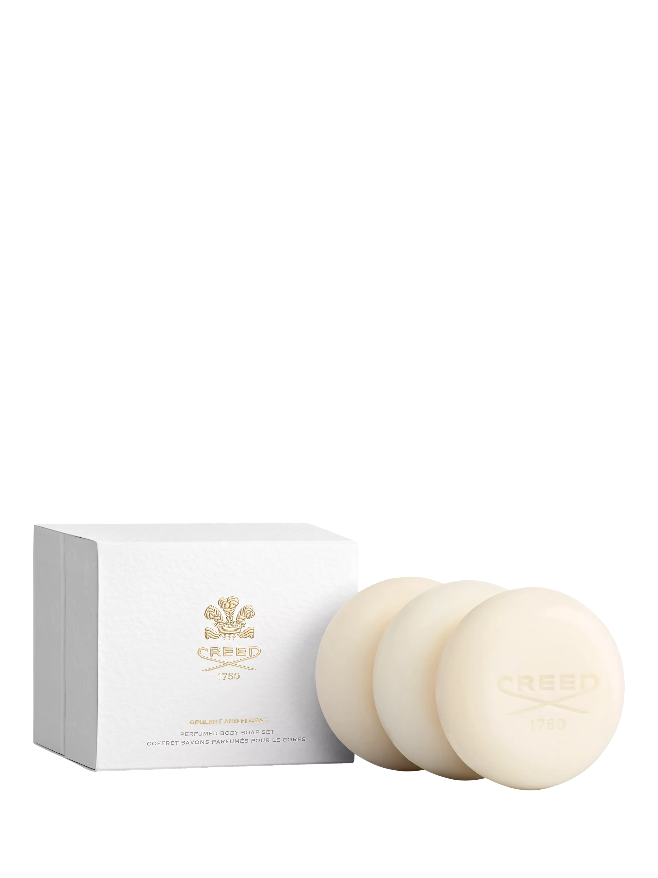CREED Opulent & Floral Perfumed Soap Gift Set 3 x 150g (British brand)
