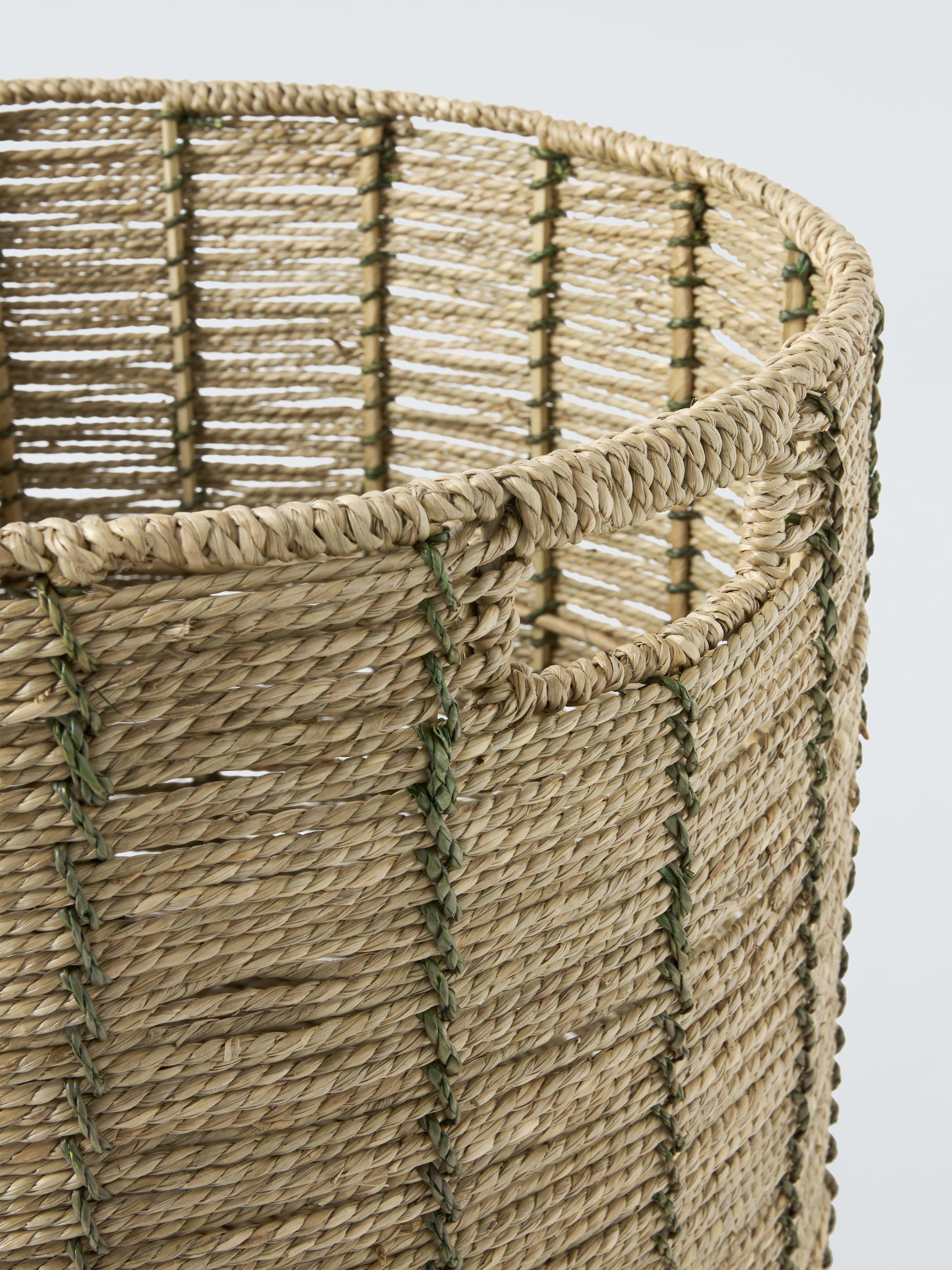 John Lewis green seagrass storage baskets set of 2, imported from the UK