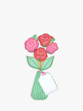 Biscuiteers hand-iced roses letterbox biscuit 60g (British brand)