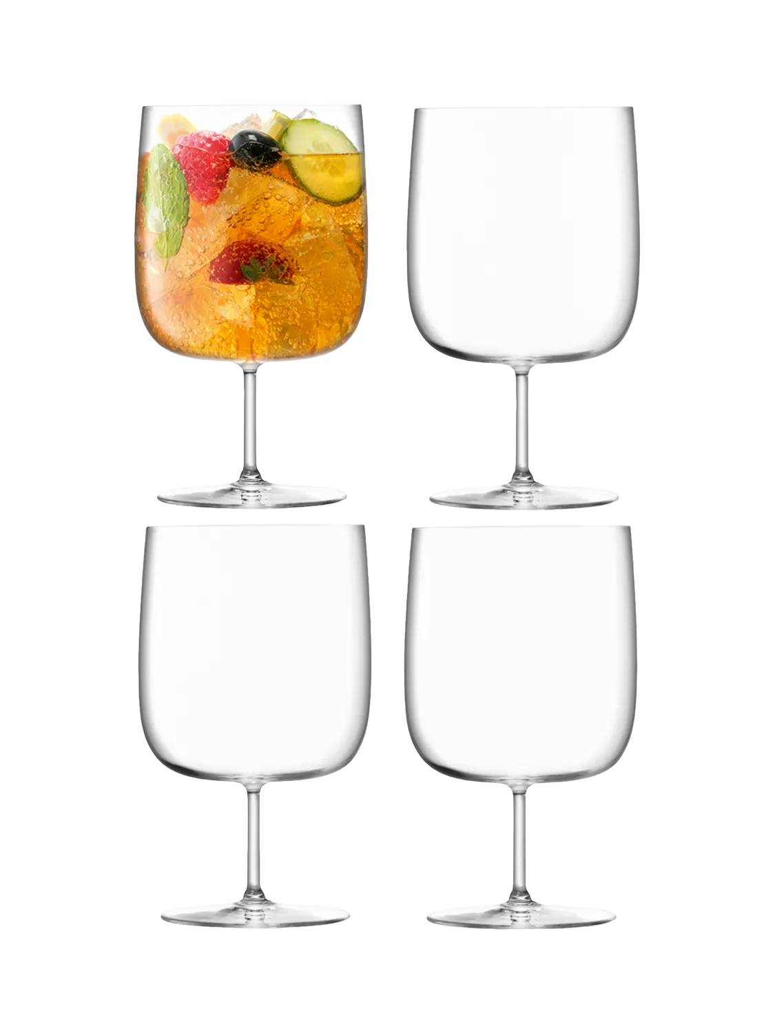 LSA International Borough stemmed craft beer glass set of 4 625ml - British product