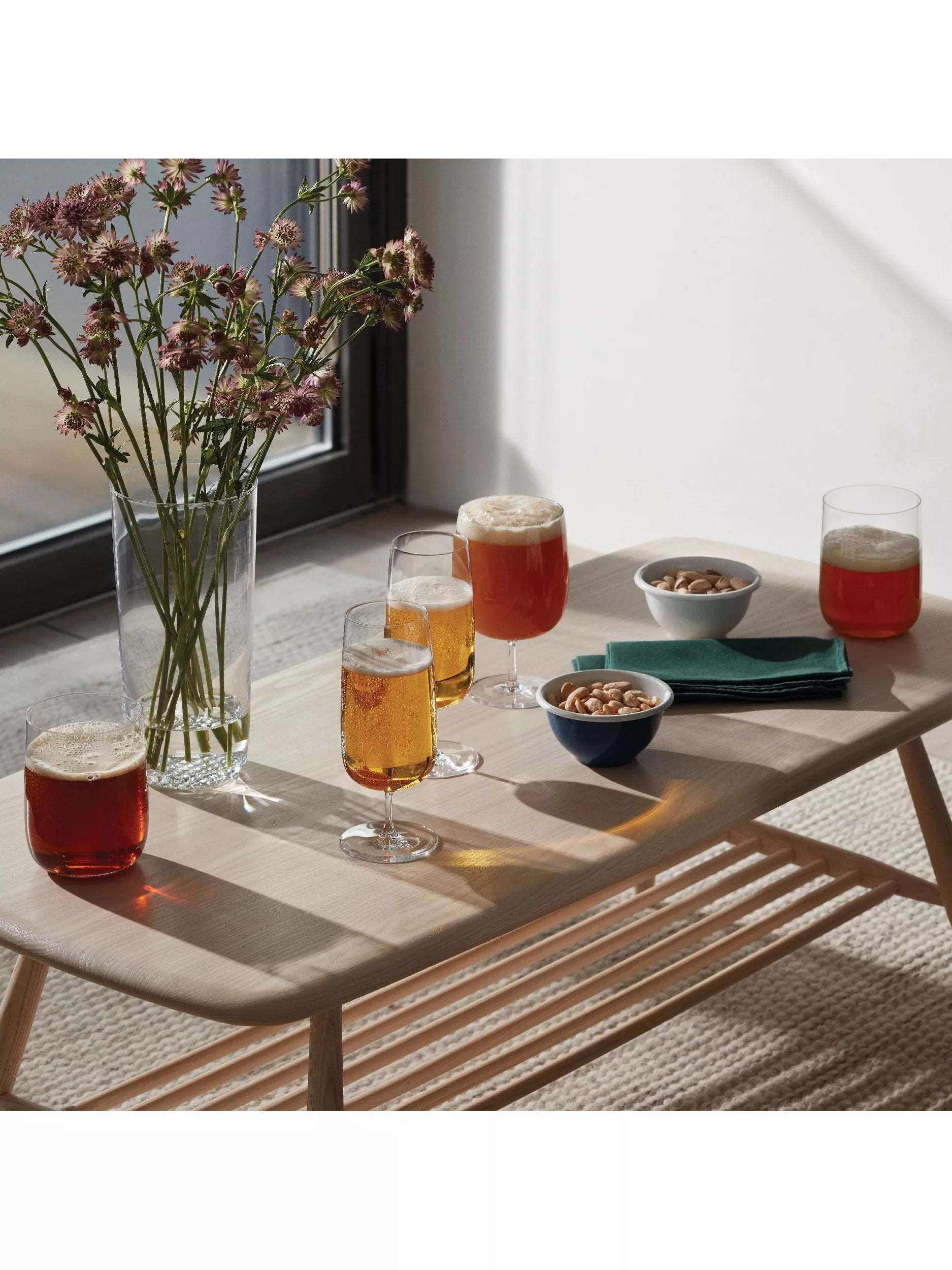 LSA International Borough stemmed craft beer glass set of 4 625ml - British product