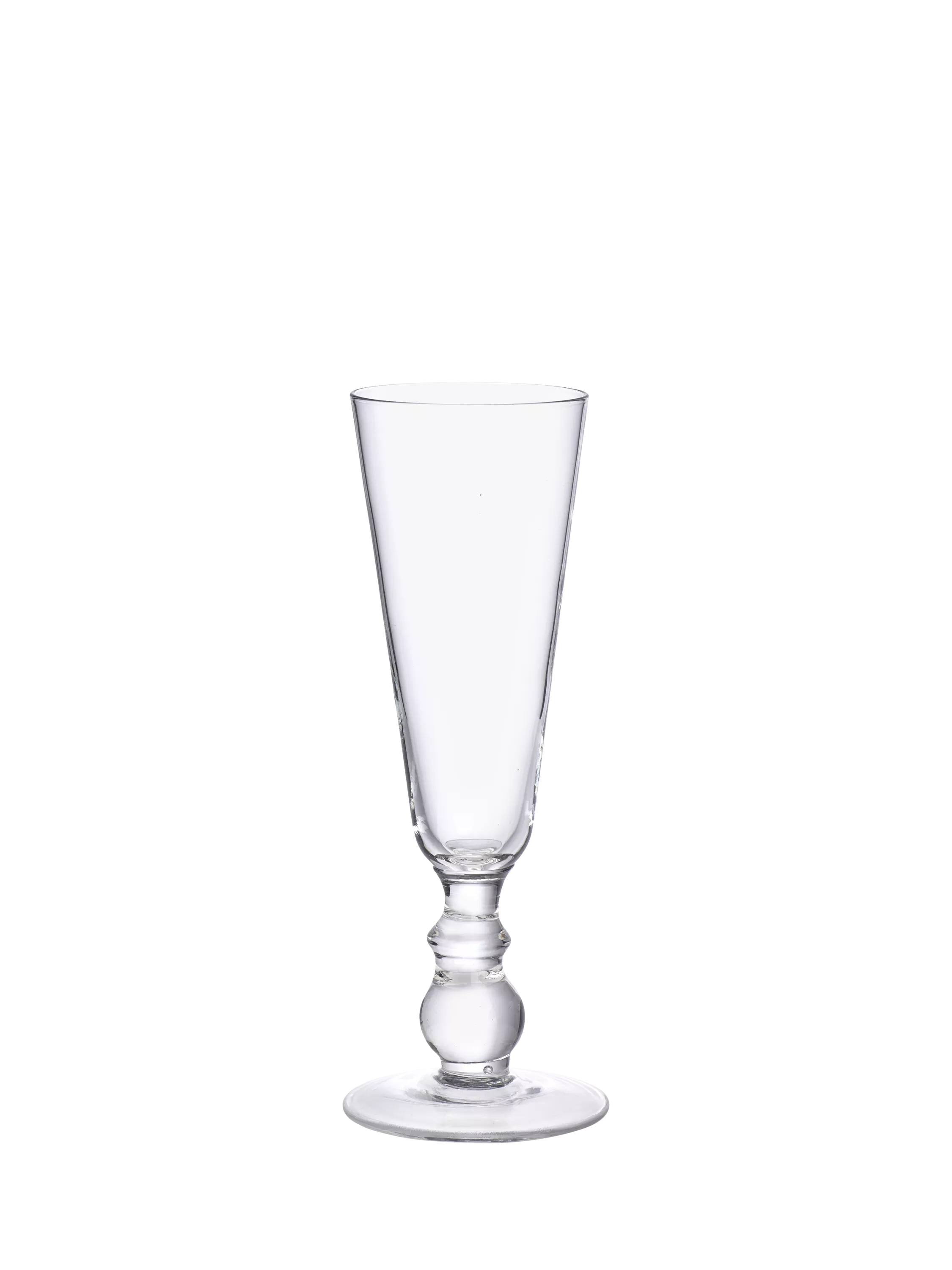 Neptune Greenwich champagne flute set 200ml clear (British brand)