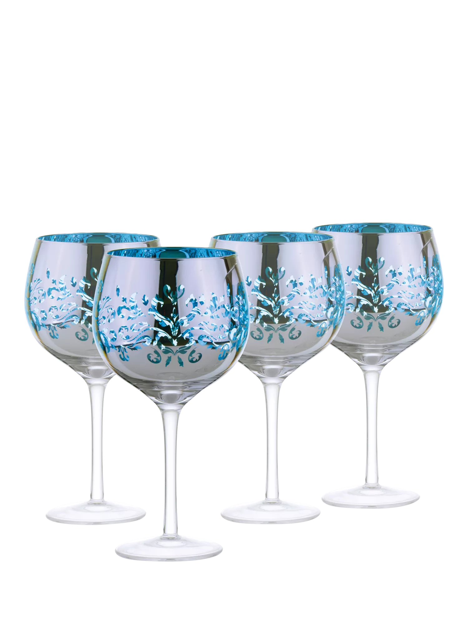 Artland filigree gin cocktail glasses 700ml blue, UK version