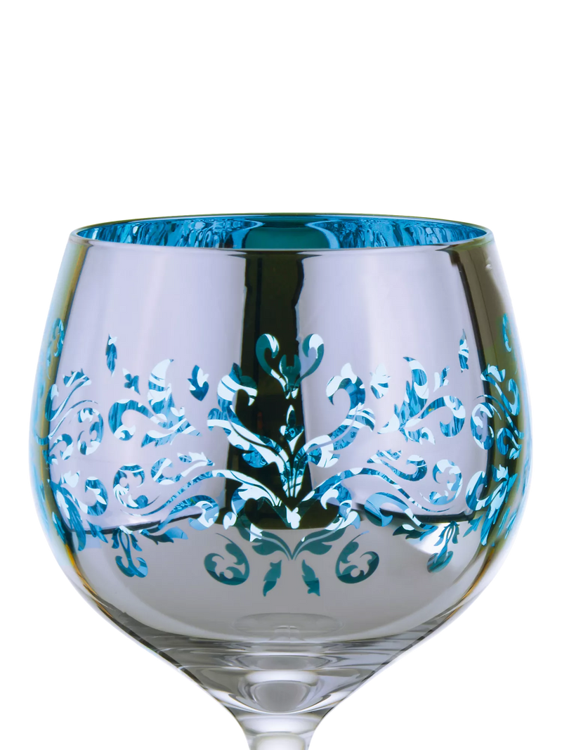 Artland filigree gin cocktail glasses 700ml blue, UK version