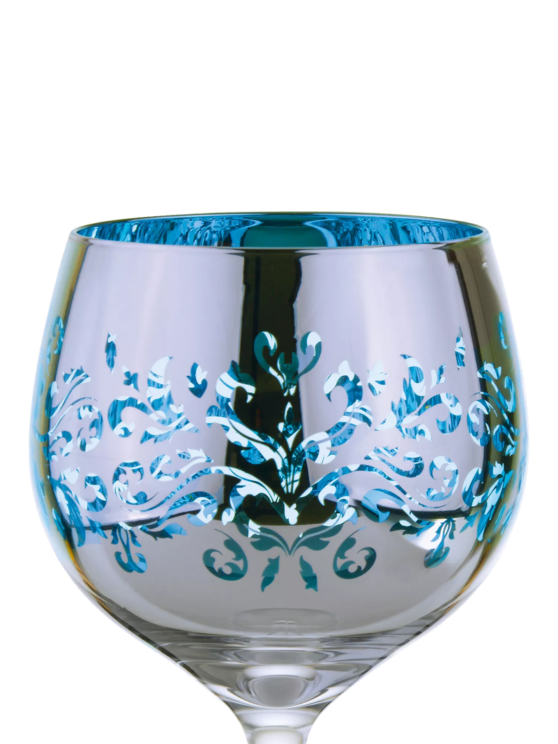 Artland filigree gin cocktail glasses 700ml blue, UK version