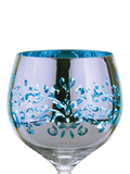 Artland filigree gin cocktail glasses 700ml blue, UK version