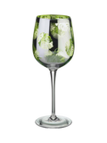 Artland tropical leaves electroplated wine glasses 500ml - British product
