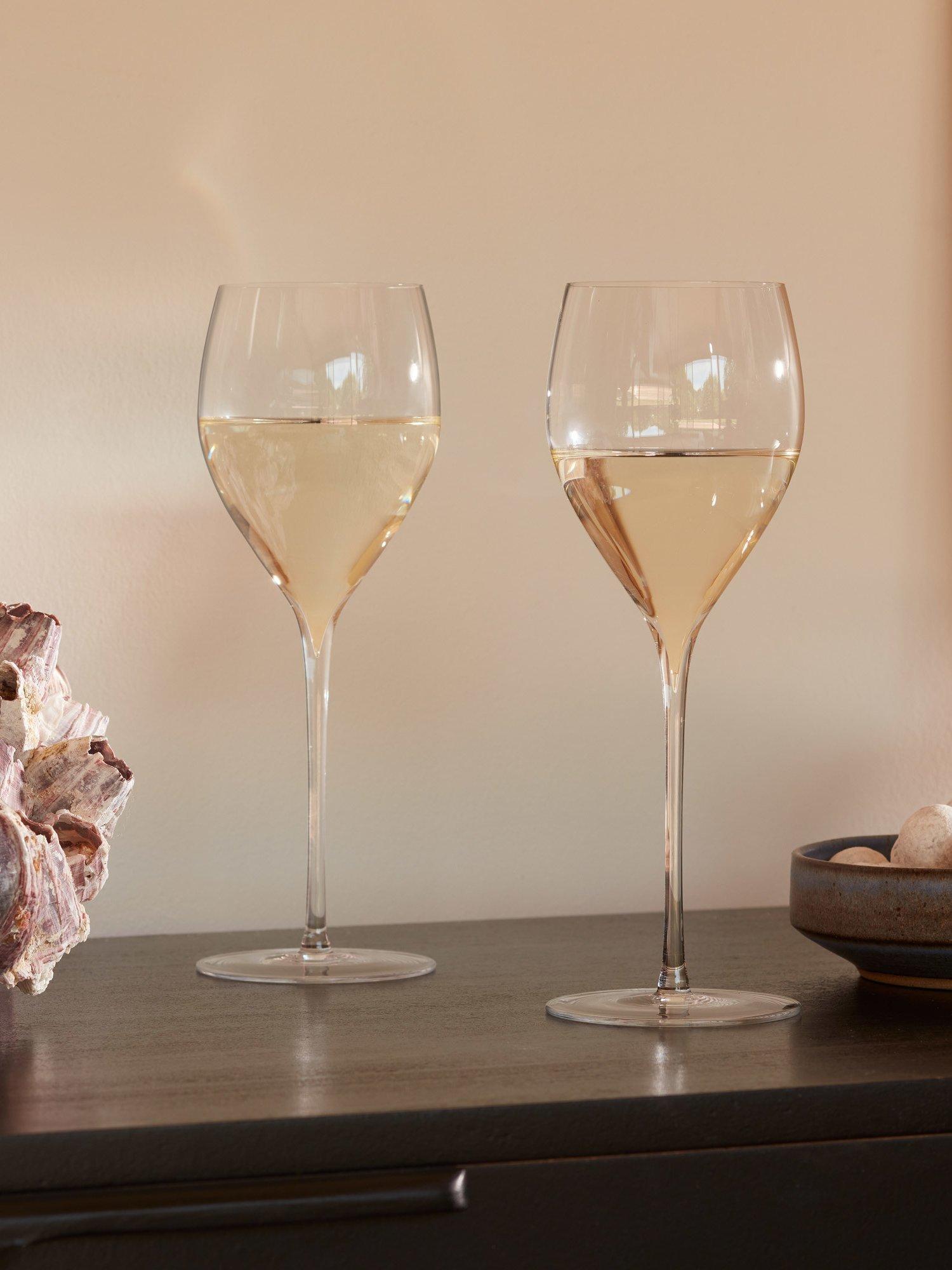 LSA International Savoy white wine glass set 360ml - British product