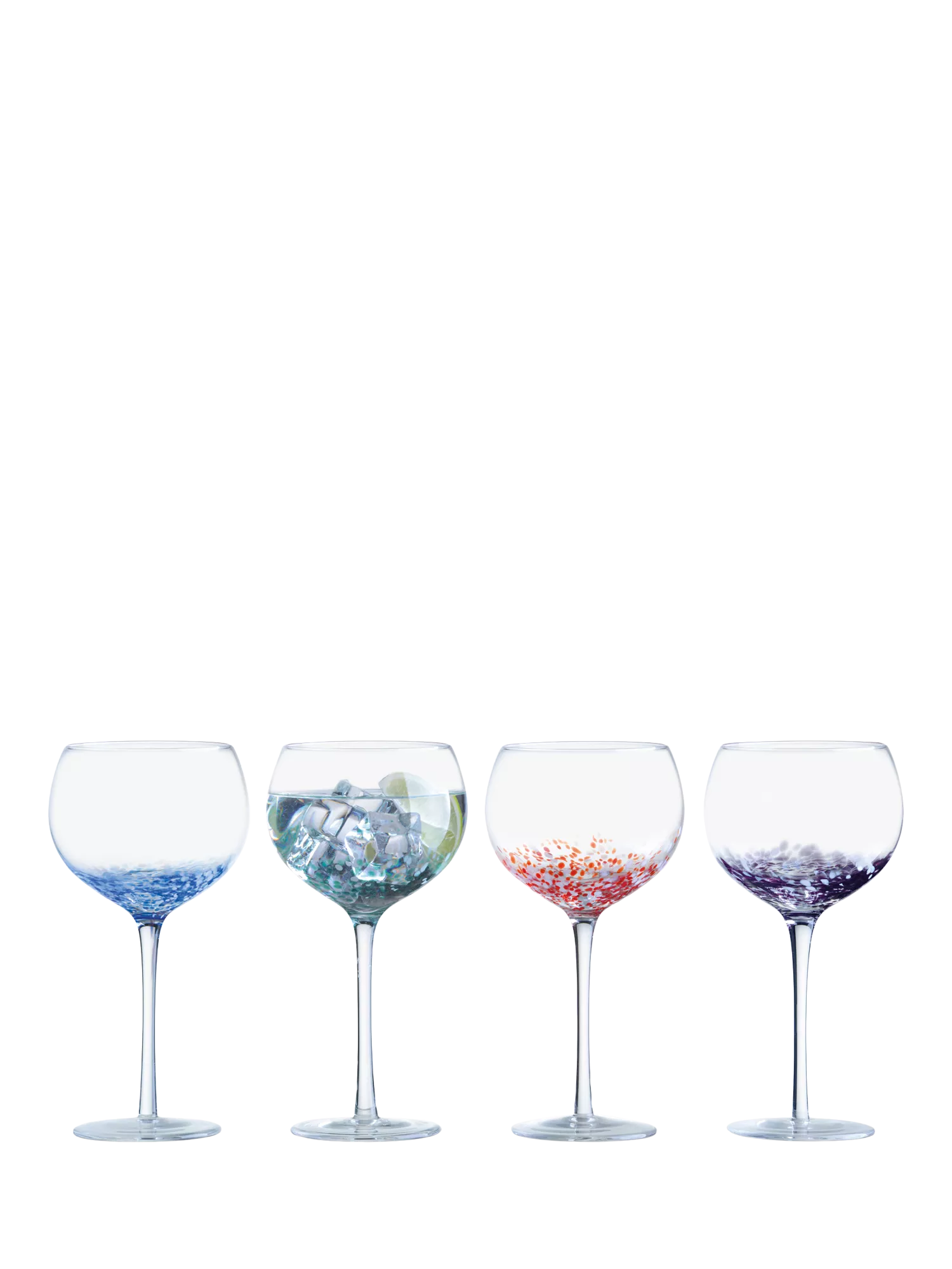 Anton Studio Designs speckle gin glasses set of 4 500ml, UK version