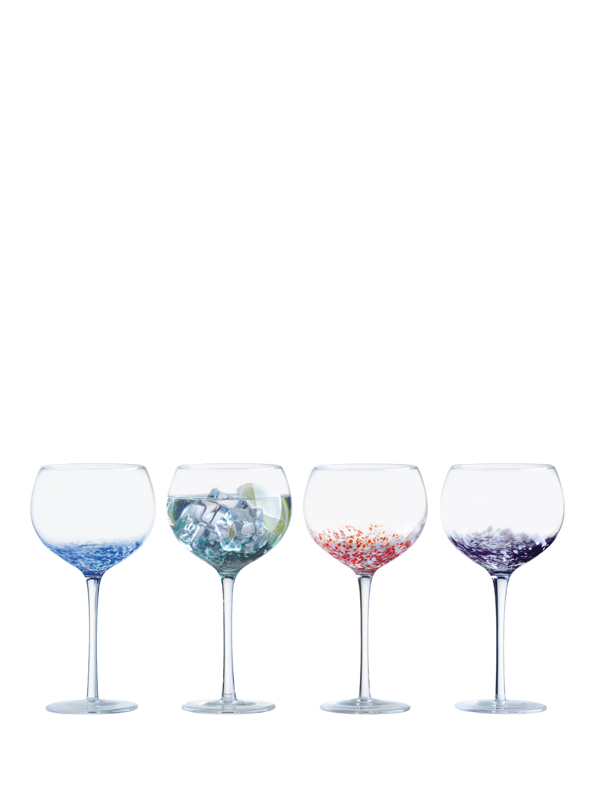 Anton Studio Designs speckle gin glasses set of 4 500ml, UK version