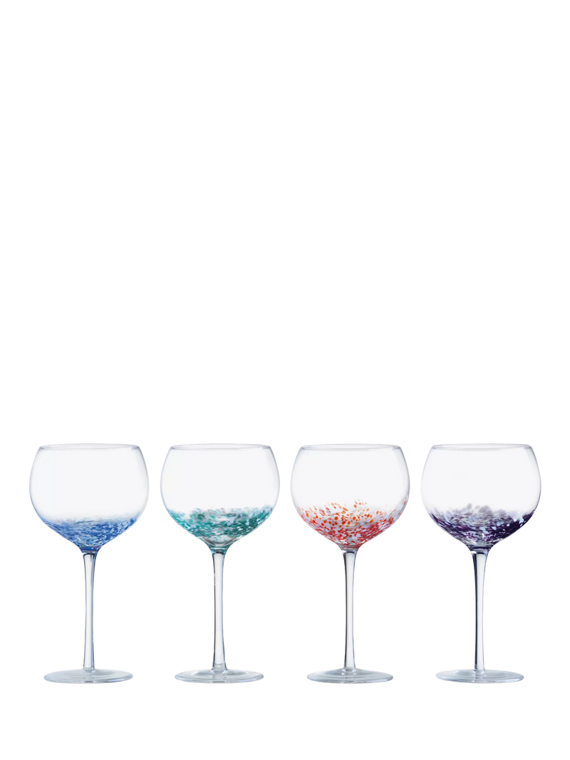 Anton Studio Designs speckle gin glasses set of 4 500ml, UK version