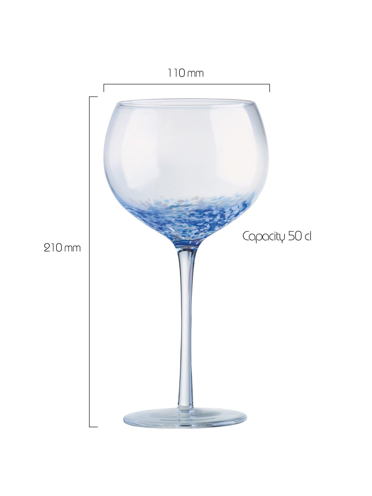 Anton Studio Designs speckle gin glasses set of 4 500ml, UK version