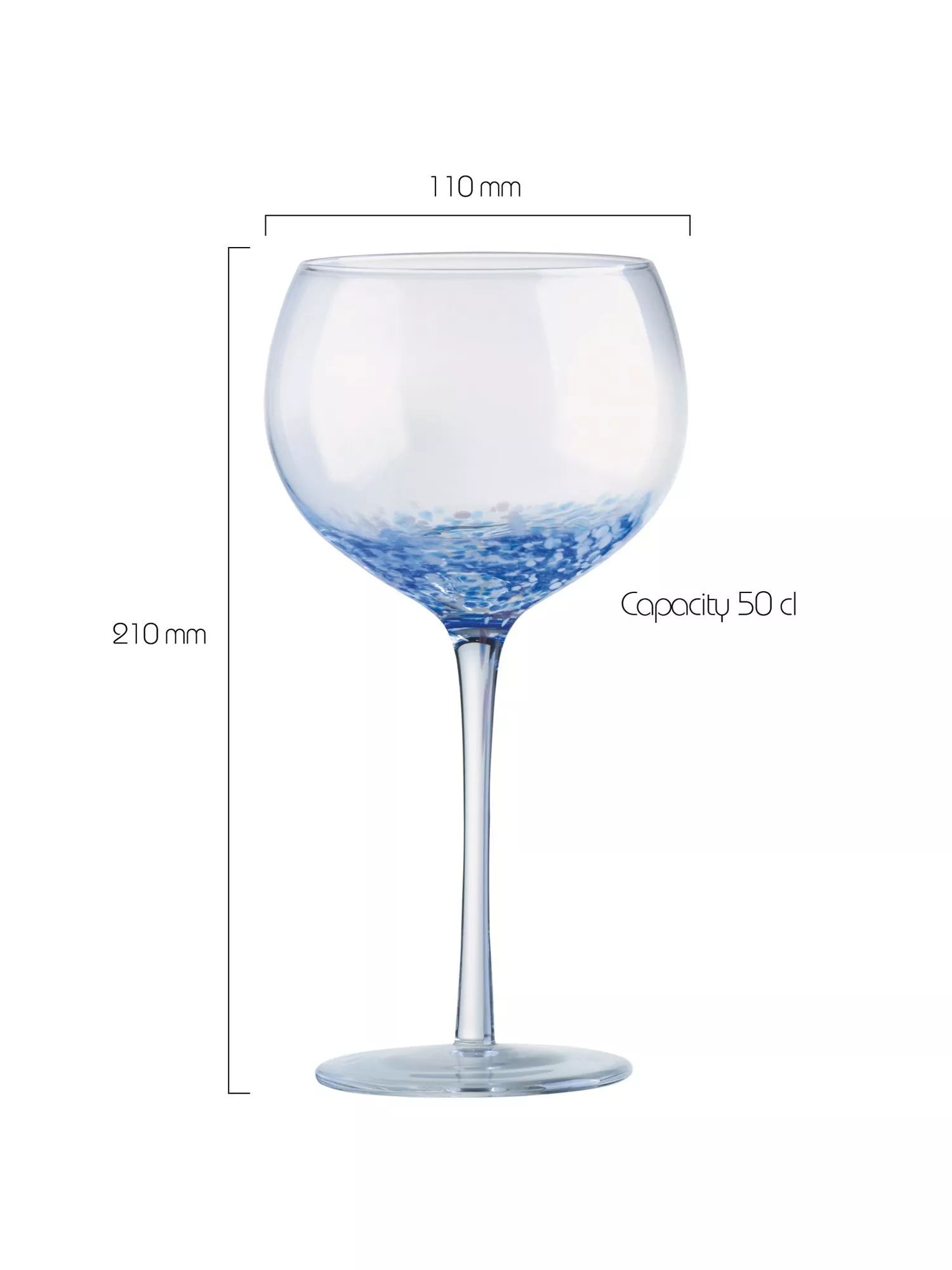 Anton Studio Designs speckle gin glasses set of 4 500ml, UK version