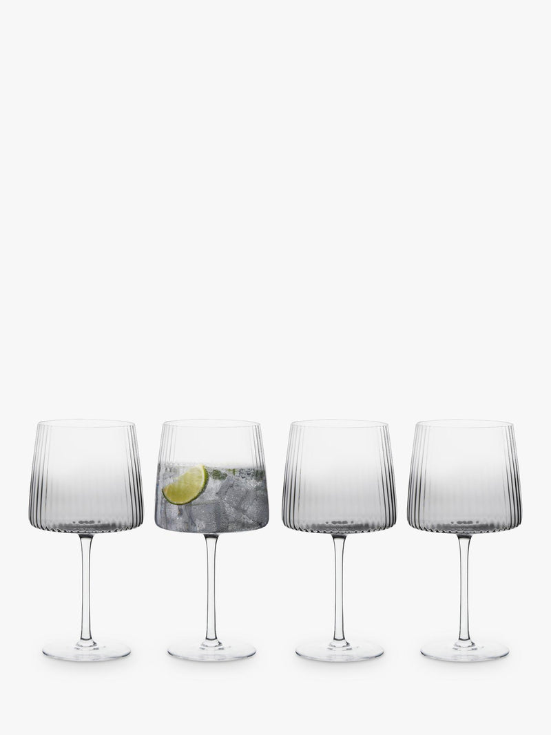 Anton Studio Designs Empire gin glass set of 4 smoke British brand