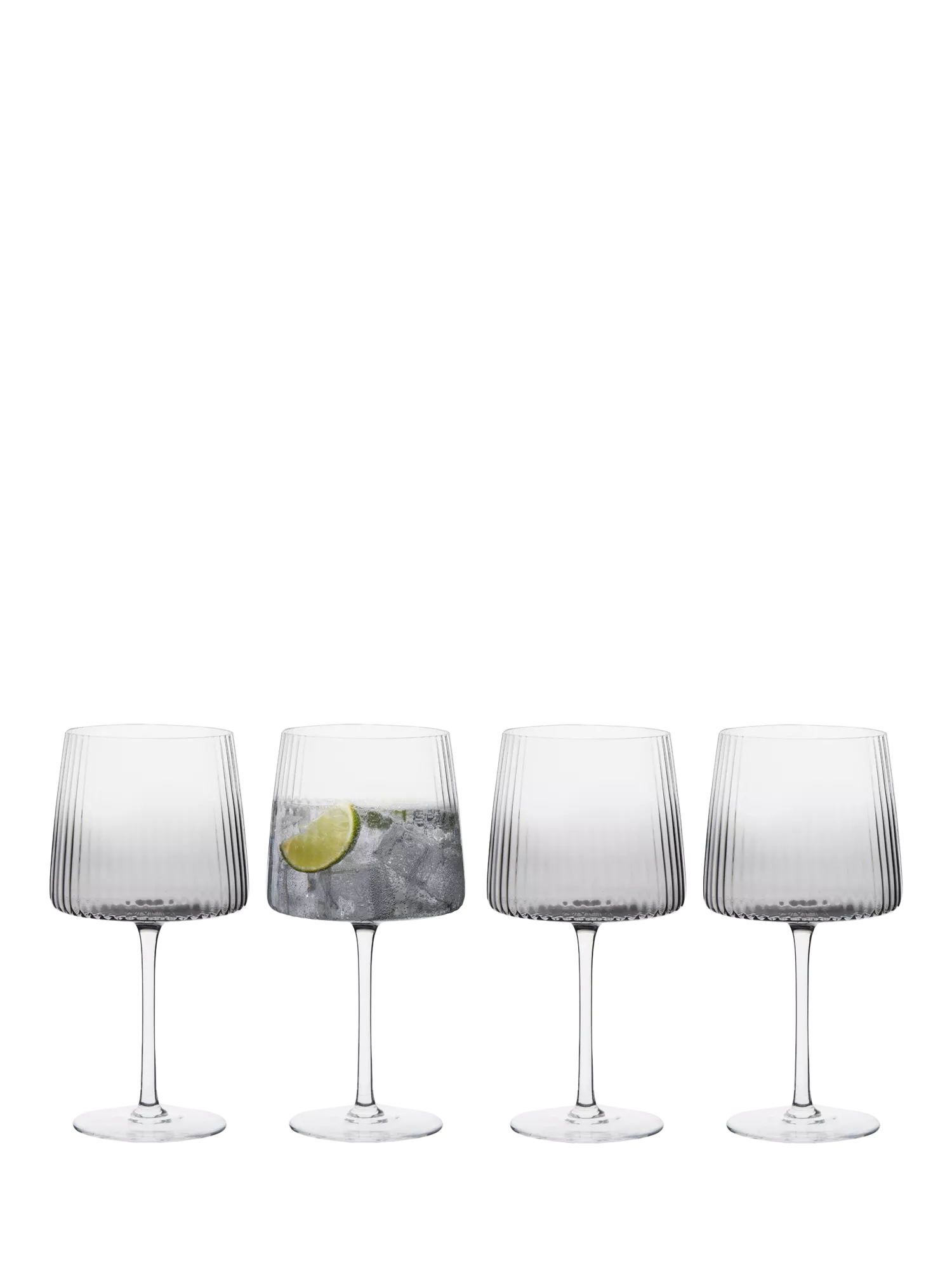 Anton Studio Designs Empire gin glass set of 4 smoke British brand