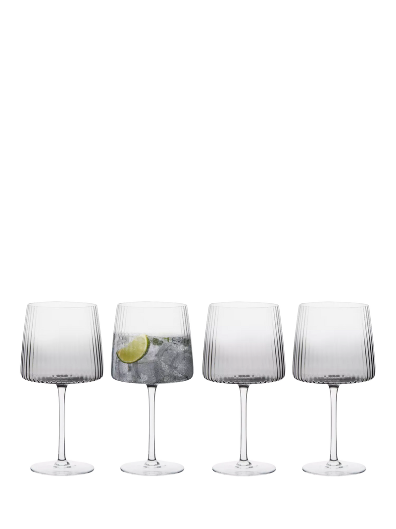Anton Studio Designs Empire gin glass set of 4 smoke British brand