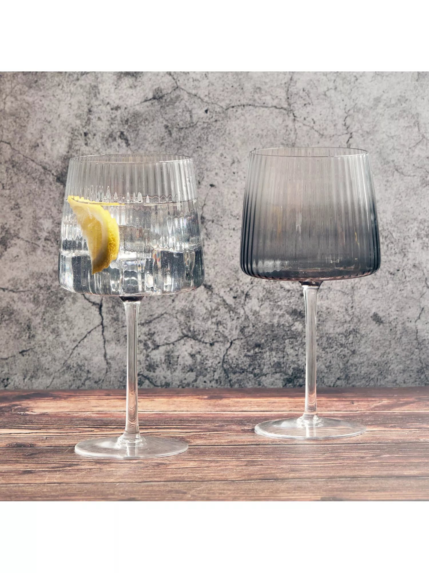 Anton Studio Designs Empire gin glass set of 4 smoke British brand