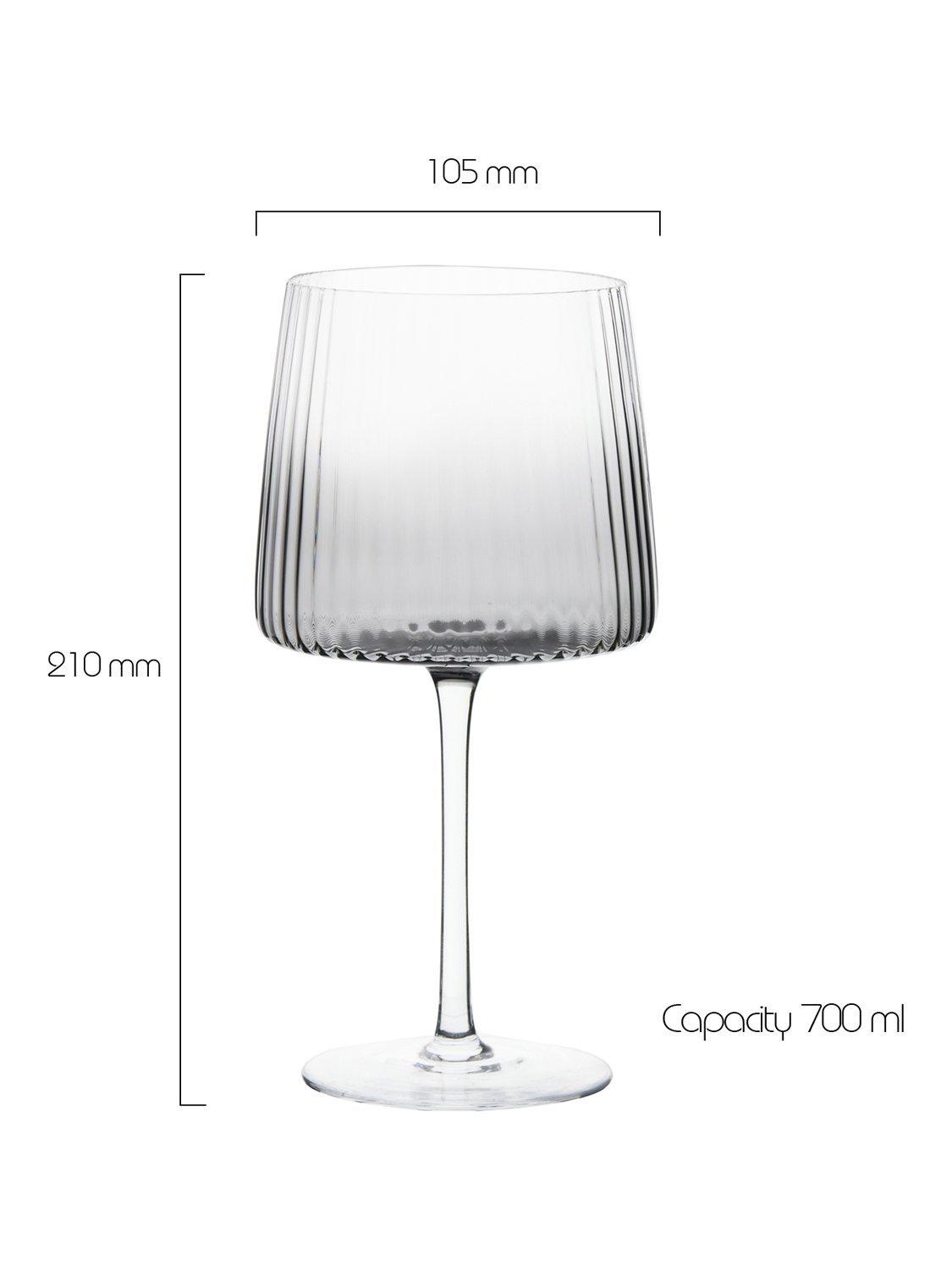 Anton Studio Designs Empire gin glass set of 4 smoke British brand