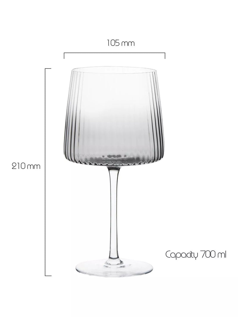 Anton Studio Designs Empire gin glass set of 4 smoke British brand