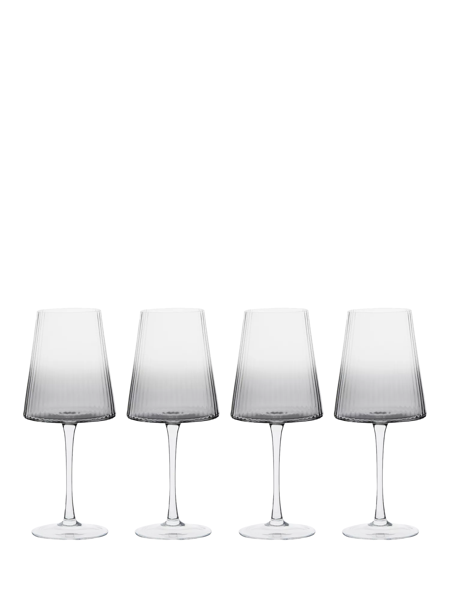Anton Studio Designs Empire wine glasses smoke set of 4, UK version