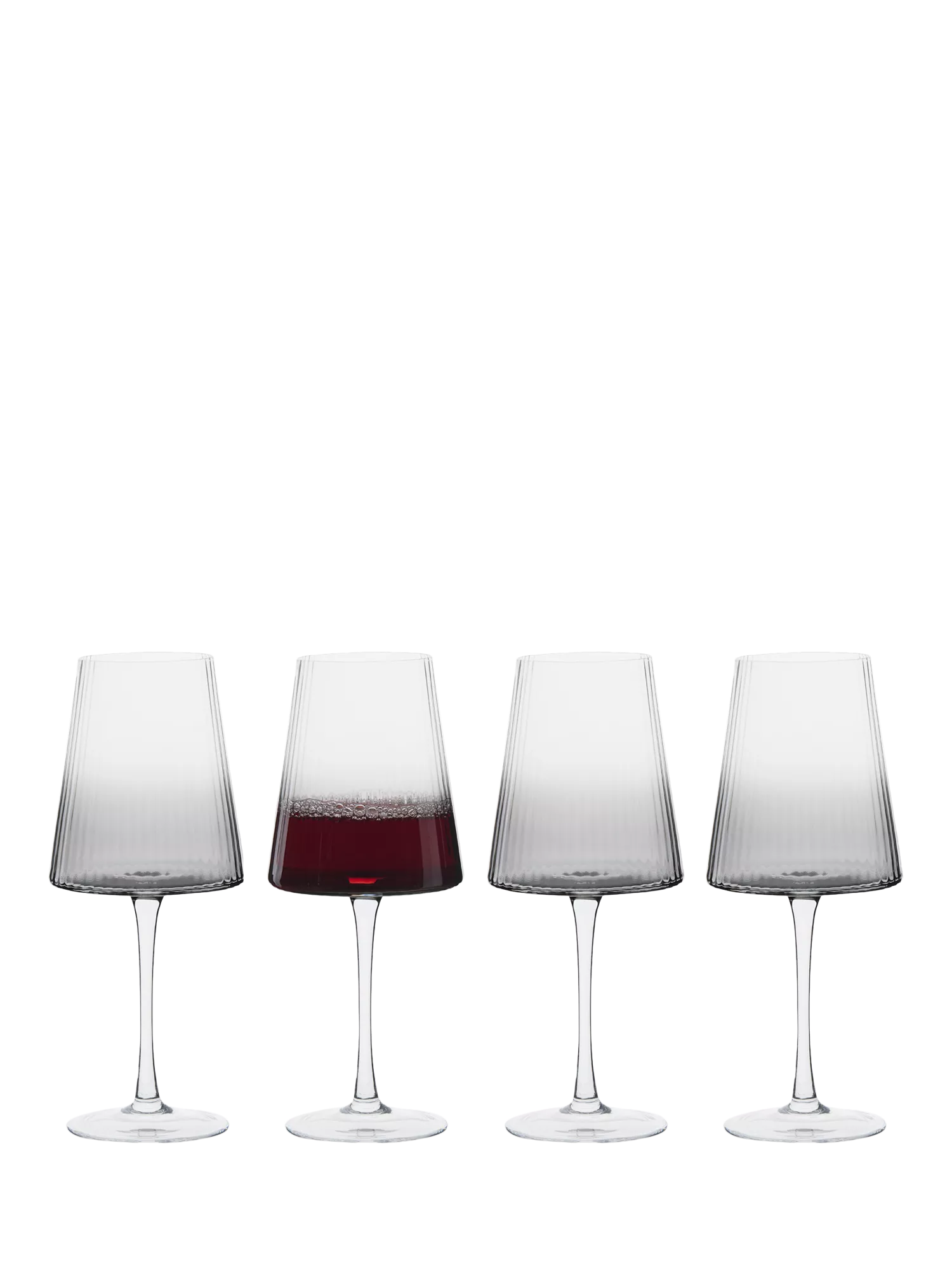 Anton Studio Designs Empire wine glasses smoke set of 4, UK version