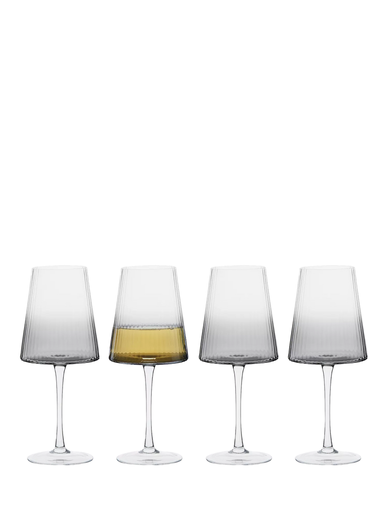 Anton Studio Designs Empire wine glasses smoke set of 4, UK version