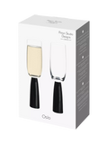 Anton Studio Designs Oslo champagne flutes set of 4 black, UK version