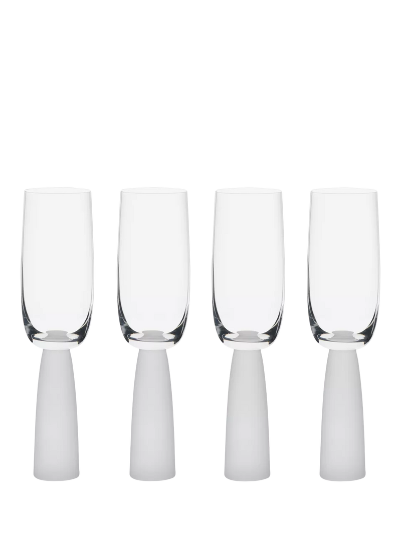 Anton Studio Designs Oslo Frost champagne flutes 200ml, imported from the UK