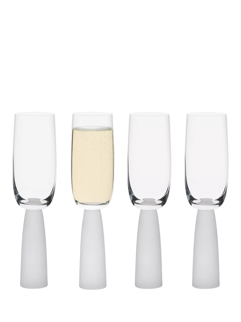 Anton Studio Designs Oslo Frost champagne flutes 200ml, imported from the UK