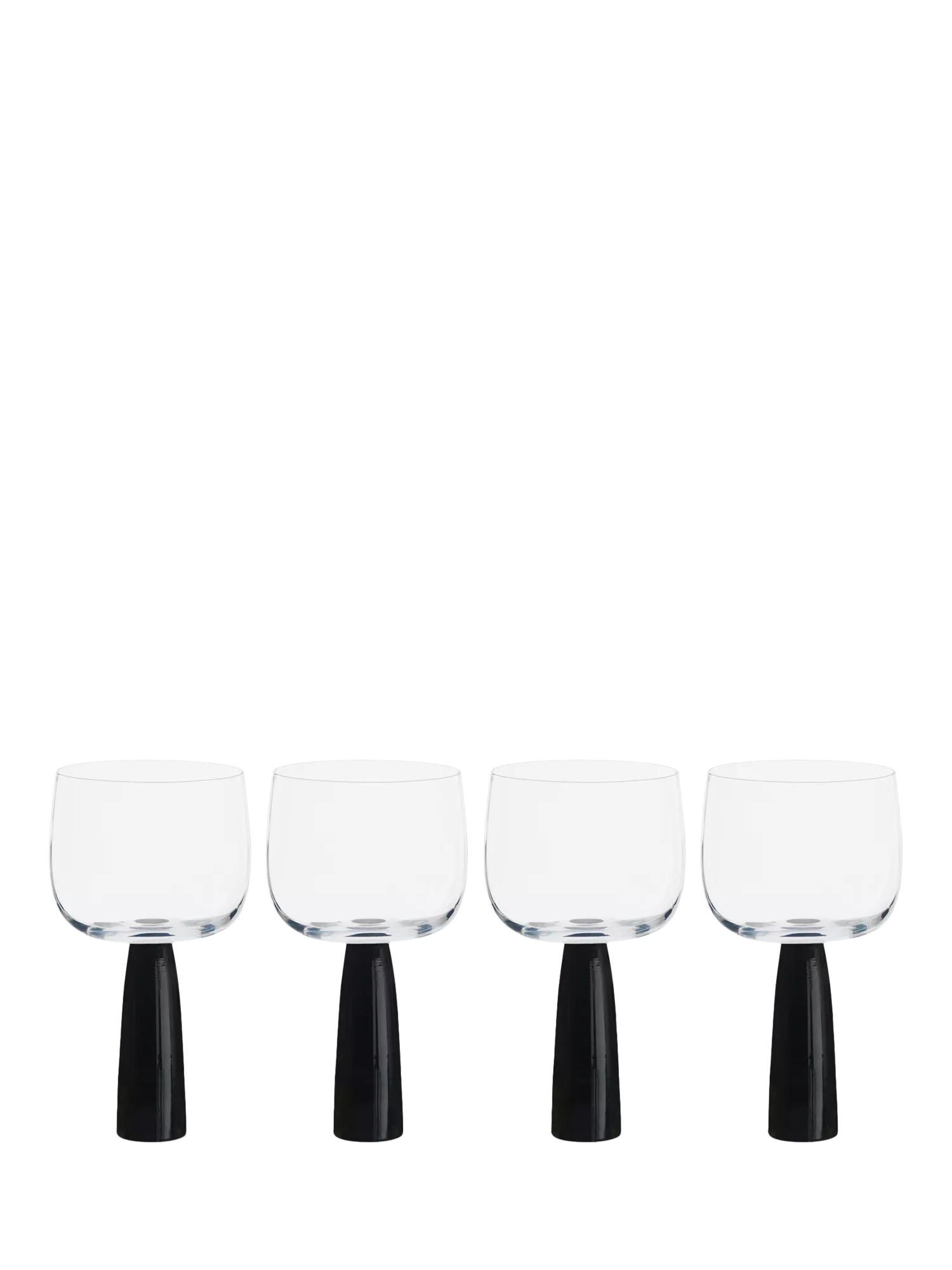 Anton Studio Designs Oslo gin glasses black stem 500ml - British product