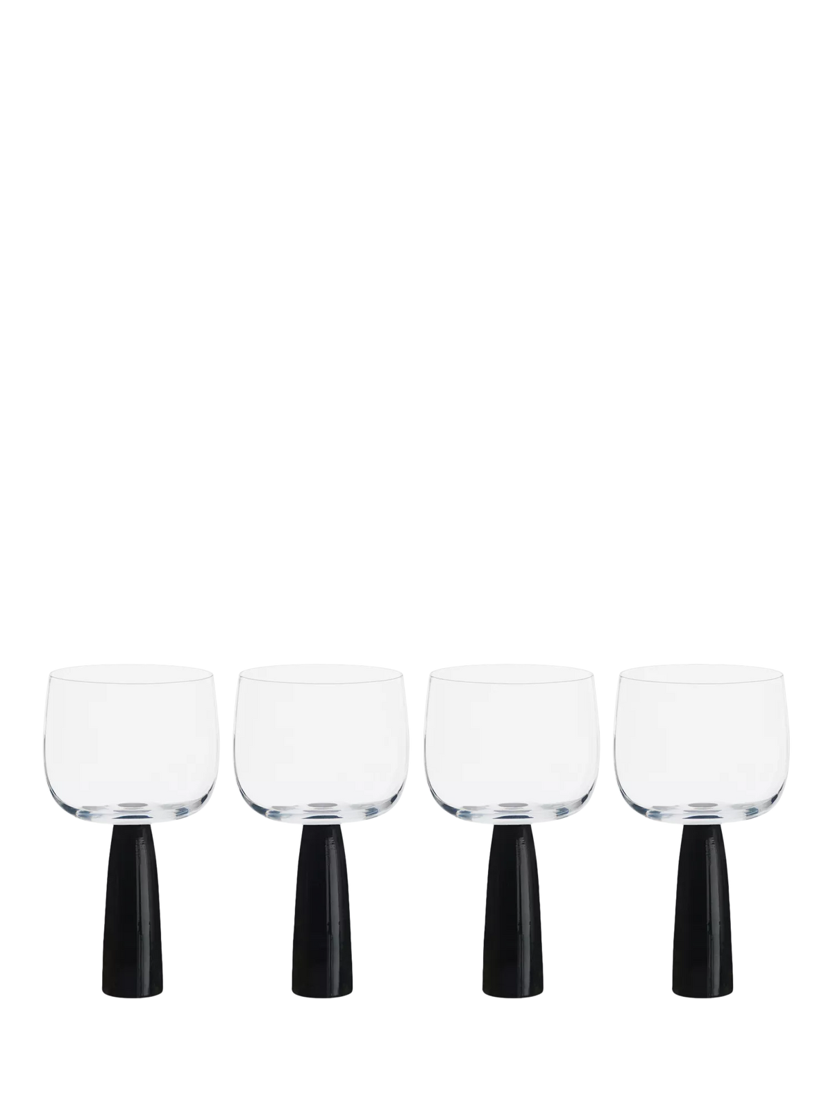Anton Studio Designs Oslo gin glasses black stem 500ml - British product