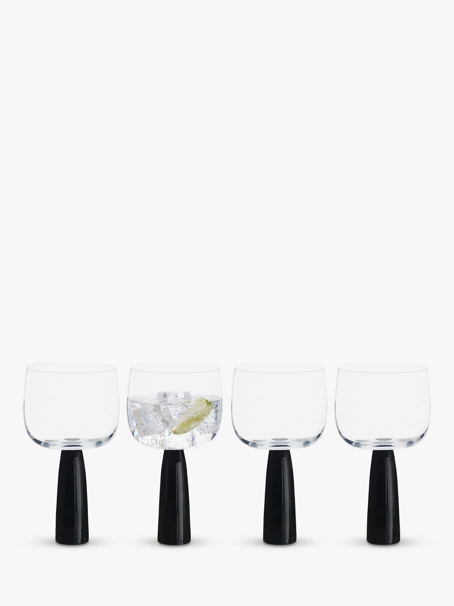 Anton Studio Designs Oslo gin glasses black stem 500ml - British product