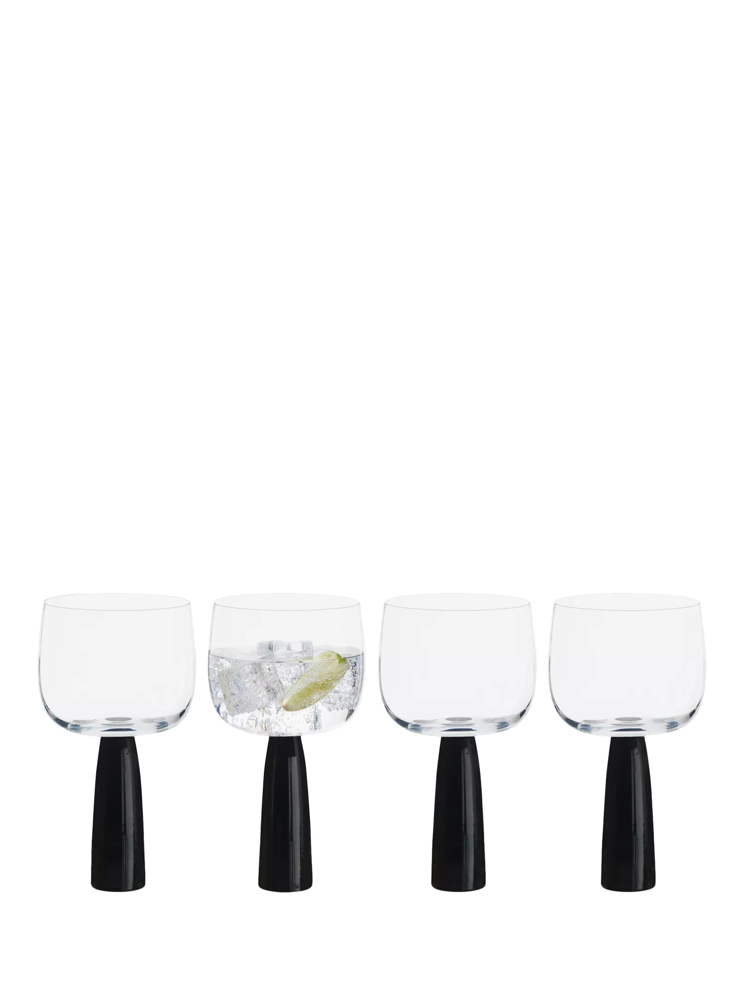 Anton Studio Designs Oslo gin glasses black stem 500ml - British product