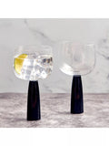 Anton Studio Designs Oslo gin glasses black stem 500ml - British product