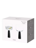 Anton Studio Designs Oslo gin glasses black stem 500ml - British product