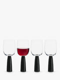 Anton Studio Oslo wine glass set 300ml black, imported from the UK