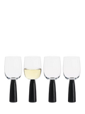 Anton Studio Oslo wine glass set 300ml black, imported from the UK