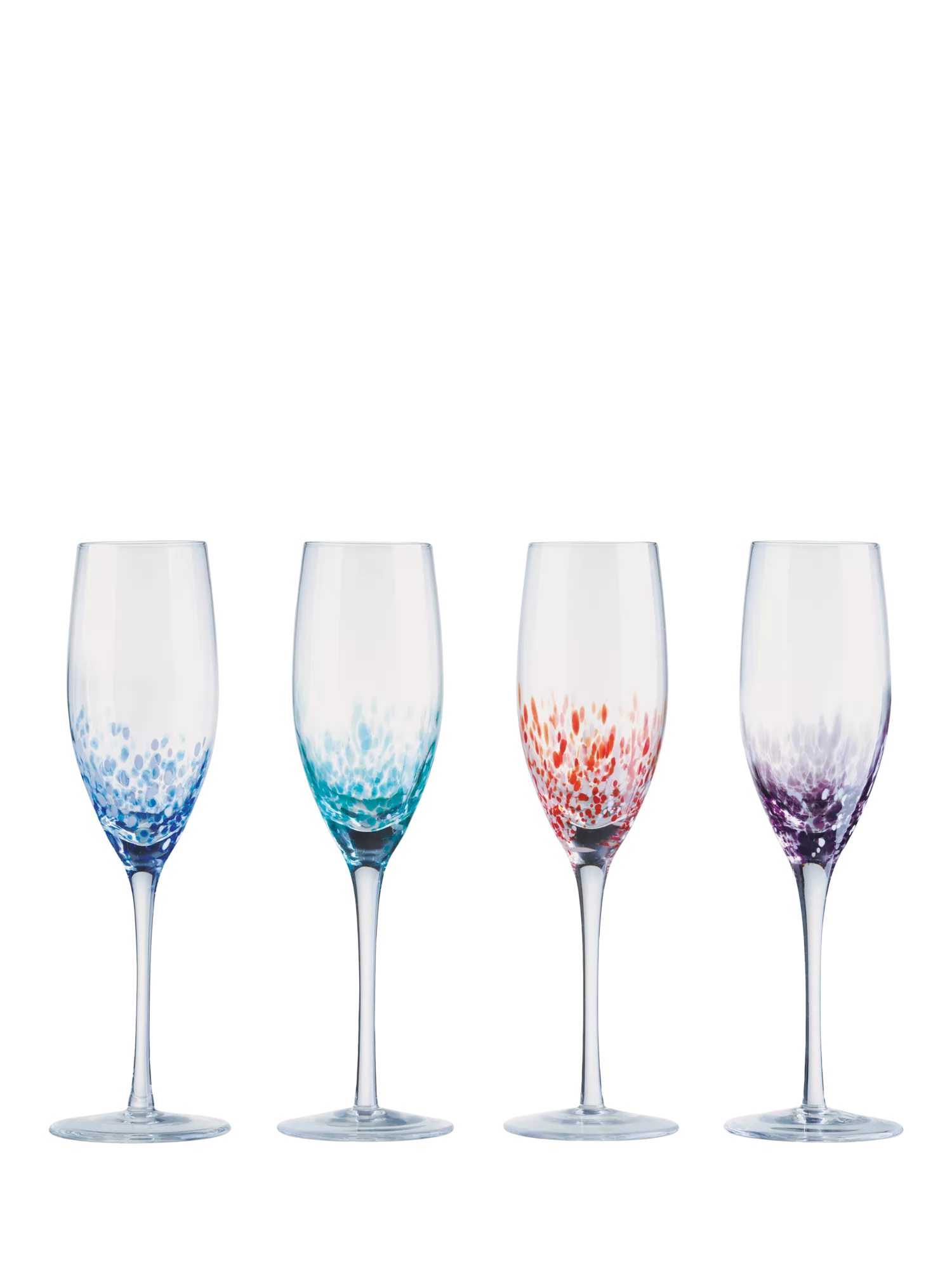 Anton Studio Designs speckle champagne flute set 250ml, imported from the UK