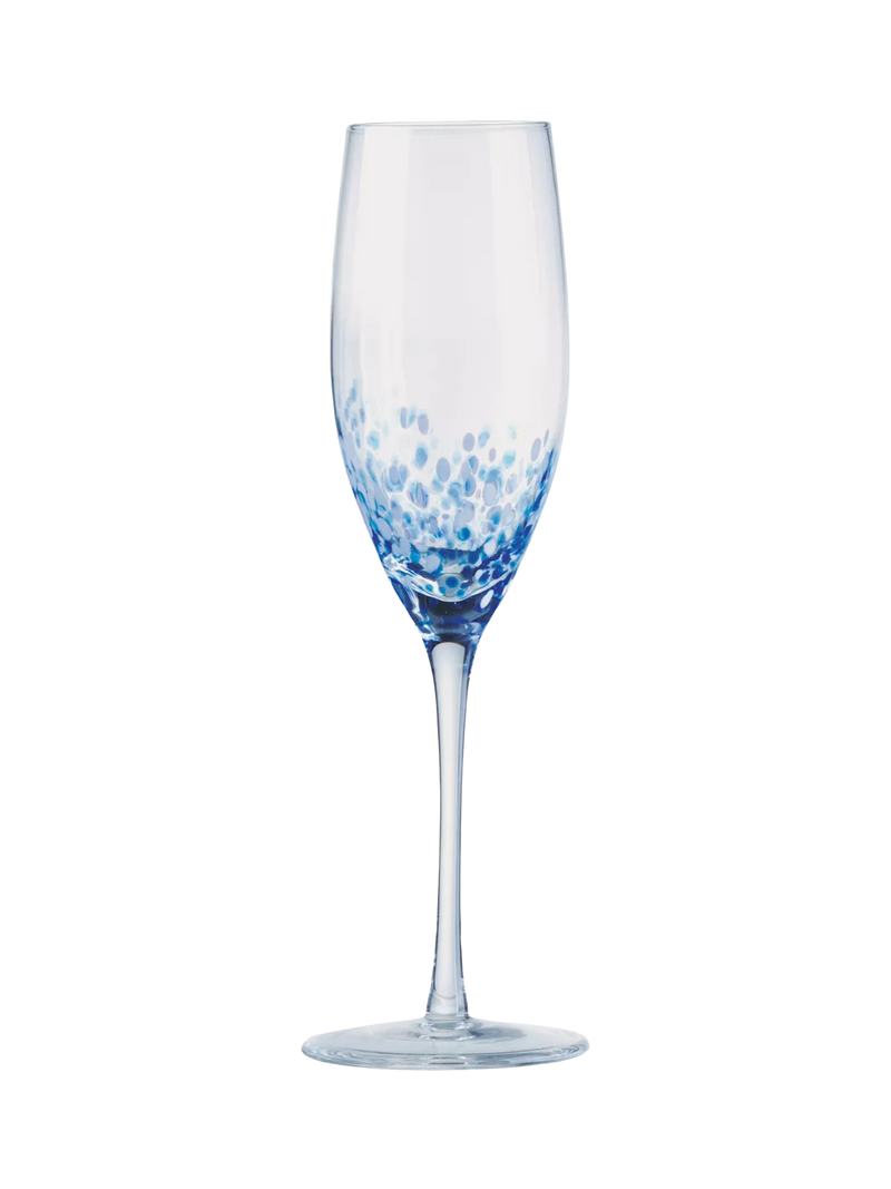 Anton Studio Designs speckle champagne flute set 250ml, imported from the UK