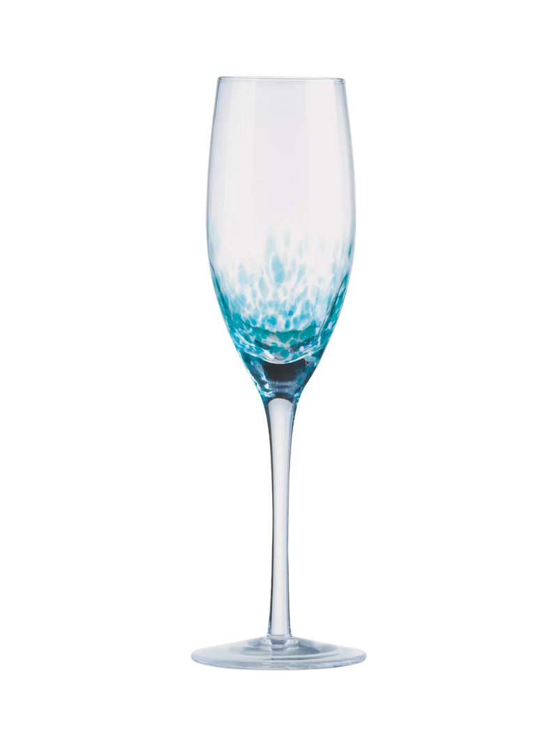 Anton Studio Designs speckle champagne flute set 250ml, imported from the UK