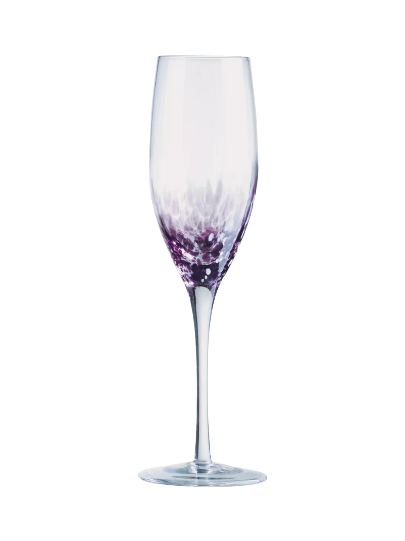 Anton Studio Designs speckle champagne flute set 250ml, imported from the UK