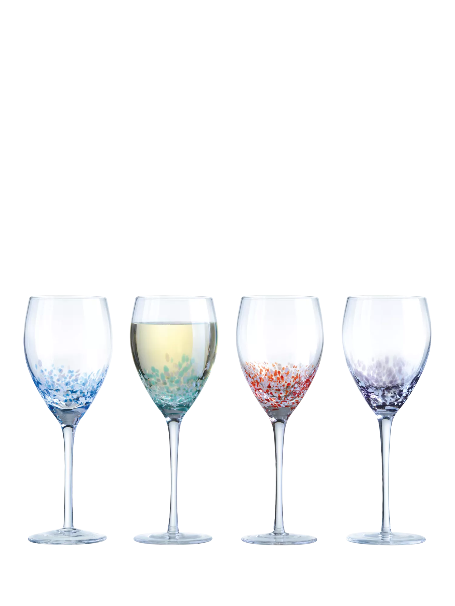Anton Studio Designs speckle wine glasses set of 4 350ml - British product
