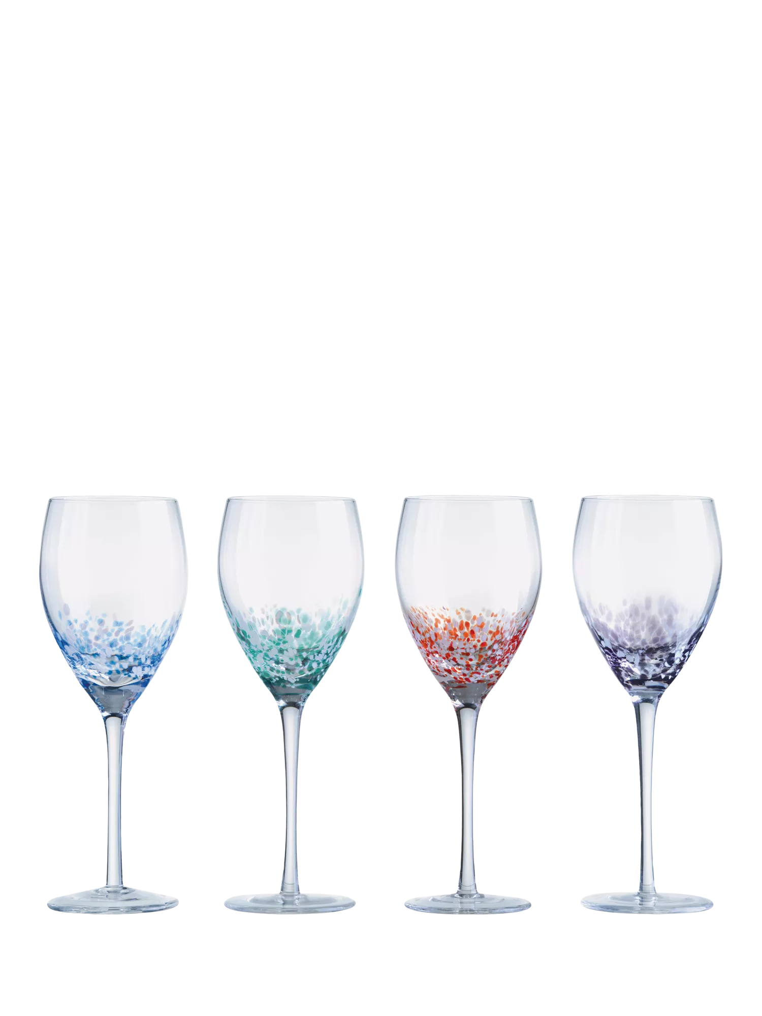 Anton Studio Designs speckle wine glasses set of 4 350ml - British product