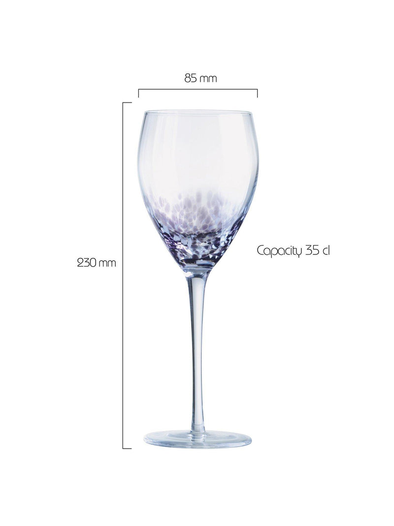 Anton Studio Designs speckle wine glasses set of 4 350ml - British product