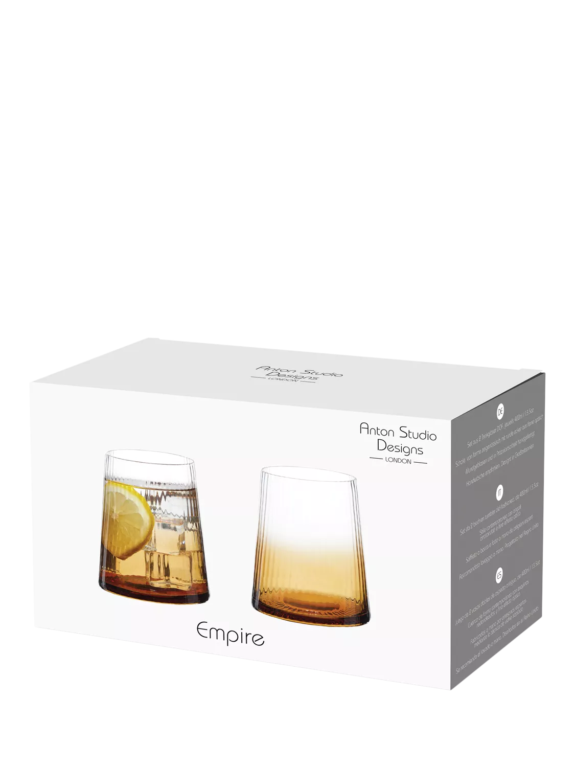 Anton Studio Designs Empire tumblers set of 4 400ml (British brand)