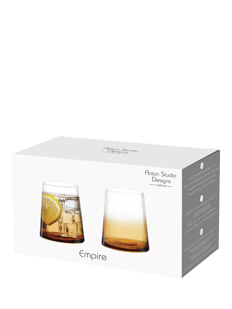 Anton Studio Designs Empire tumblers set of 4 400ml (British brand)