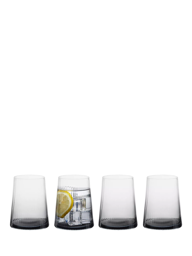 Anton Studio Designs Empire tumblers set of 4 smoke (British brand)
